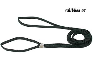 Utställningskoppel Nylon klämspänne flätat 10mm/163cm