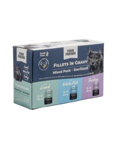 Four Friends Cat Sterilized in Gravy 12x85 g
