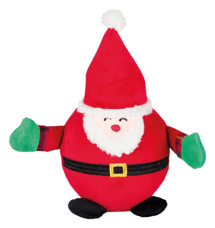 Xmas plyschbollar med ansikte 18 cm, mix