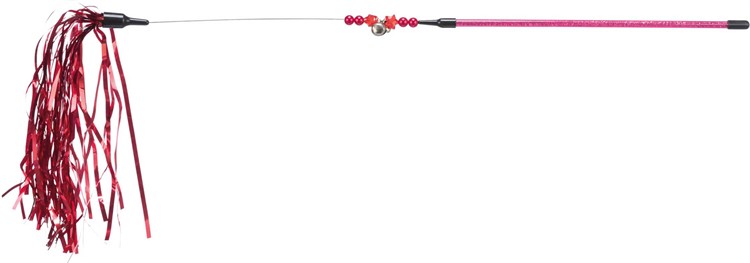 Xmas playing rod tinsel, plast/metal 48 cm