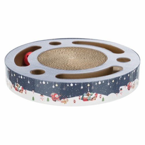 Xmas klöscylinder med 2 plastbollar 33 cm