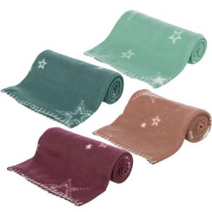 Xmas Lilja Stars fleecefilt 100x70 cm, mix