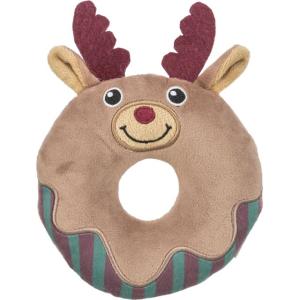 Xmas Moose Donut, plysch 14 cm, grå