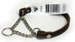 Halvstryp Läder brunt fettat Alac