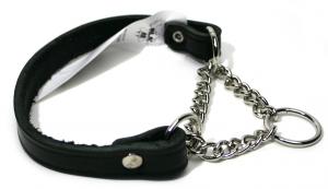 Halvstryp Läder svart Alac