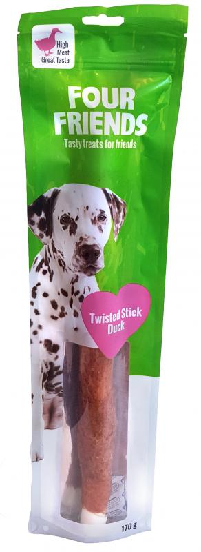 Four Friends Dog Twisted Stick Duck 40 cm