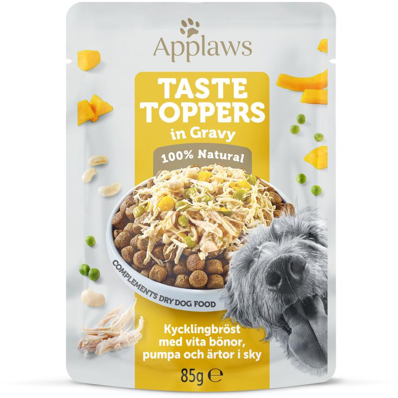 Applaws Pouch Toppers Chicken & Peas in Gravy 85 g