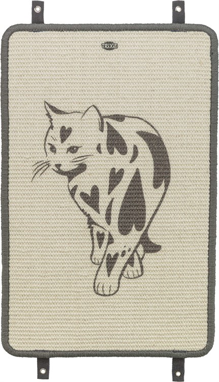 Klösmatta, med tryck, 55x35 cm, taupe