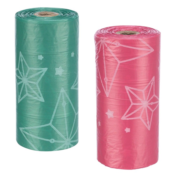 Xmas dog poop bags, 8 rolls/20 bags, mix