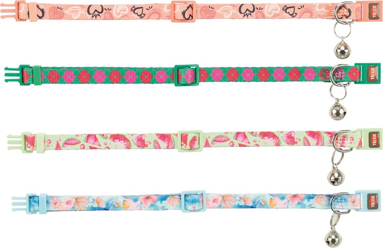 Katthalsband, flower power, 19-31 cm/10 mm