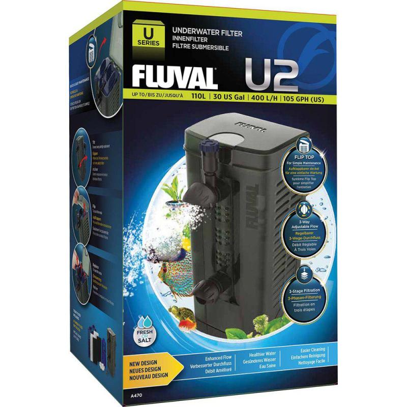 Fluval innerfilter U2 400 l/h <110 l