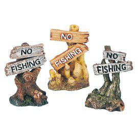 "NO FISHING" skylt 8 cm polyester, mix