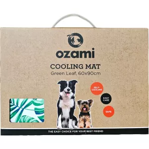Ozami Cooling Mat Green Leaf 60x90 cm