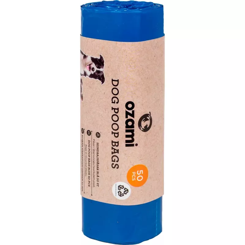 Bajspåse Blå 50/rulle, Ozami