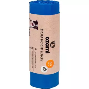 Bajspåse Blå 50/rulle, Ozami