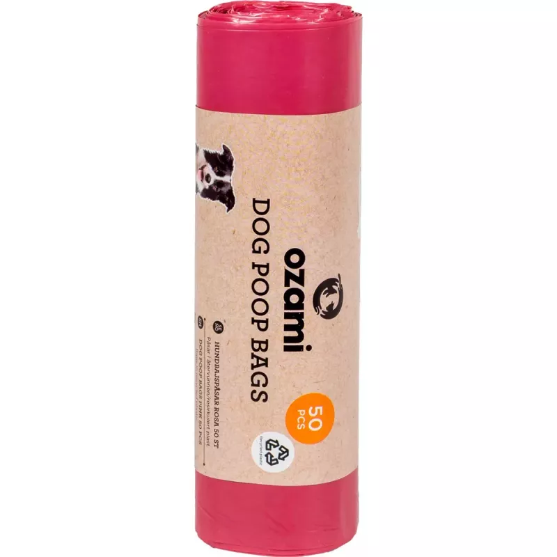 Bajspåse Rosa 50/rulle, Ozami