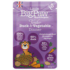 Little Big Paw Pouch Tender Duck & Vegetable Dinner 85g