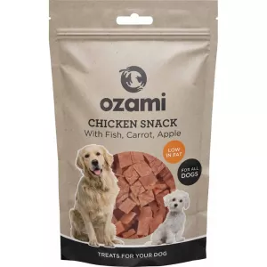 Ozami Chicken Snack With Fish, Carrot And Apple 100 g