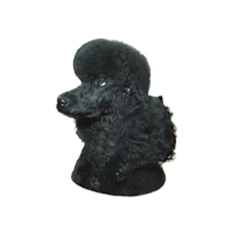 Dekal L Pudel svart Huvud