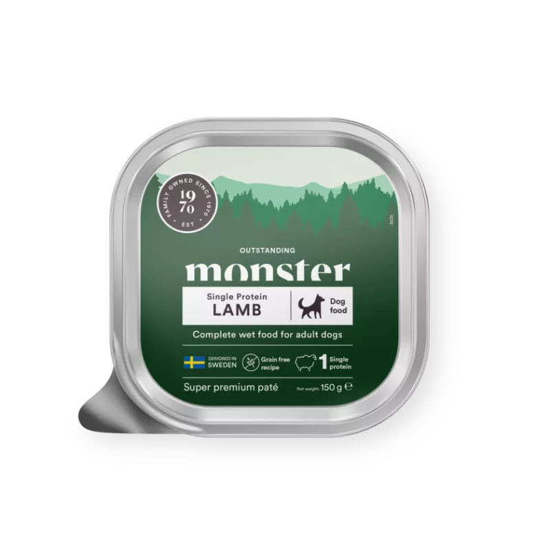 Monster Dog Lamb Paté Tray 150 g