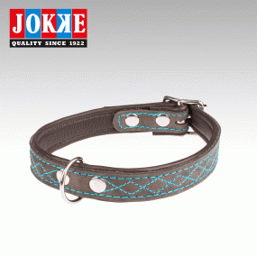 Halsband ANTTI grå/turkos