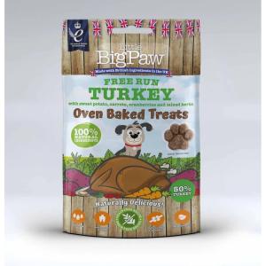 Little Big Paw Free Run Turkey OvenBaked Treats 130g
