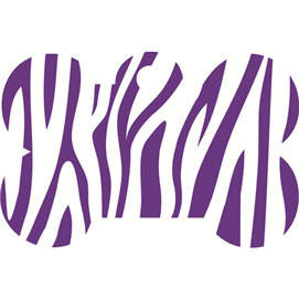 ID-bricka stort ben zebra