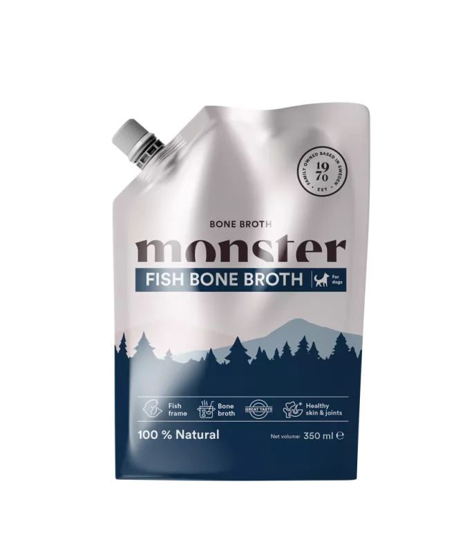 Monster Dog Bone Broth Fish 350 ml