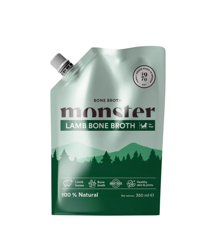 Monster Dog Bone Broth Lamb 350 ml