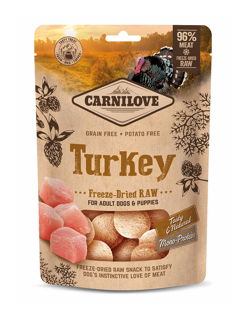 Carnilove FreezeDried Raw Snacks Turkey 60 g