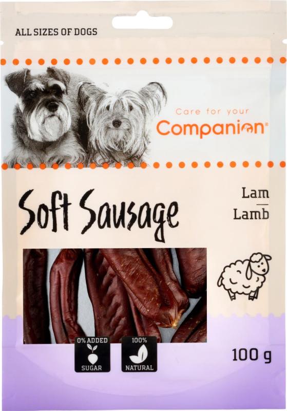 Companion Soft Sausage, lamm 100 g