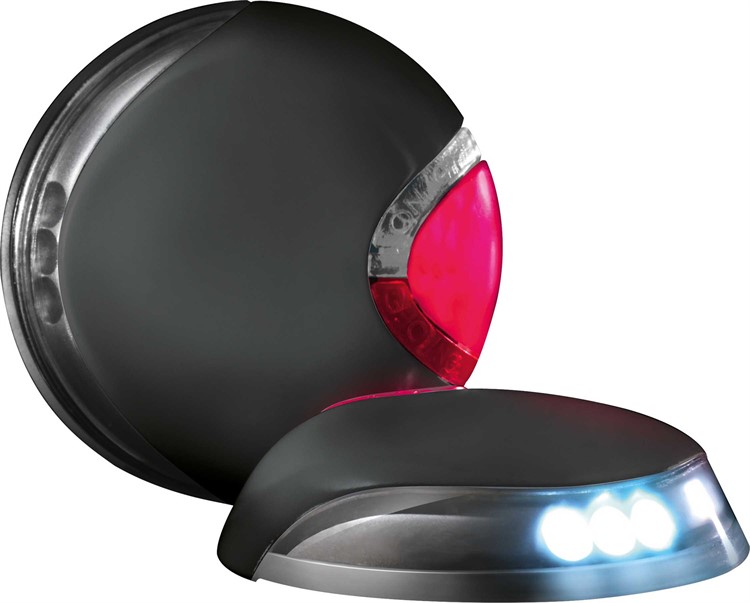flexi LED-belysning USB, ø 7 cm, svart