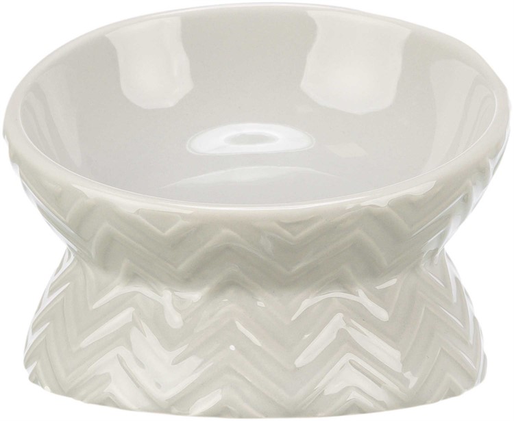Matskål, upphöjd, keramik, 0,15 l/ø 13 cm, ljustaupe