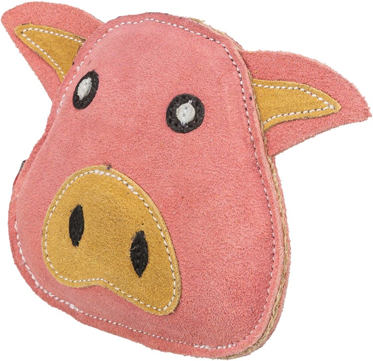 Gris, läderleksak, 19 cm