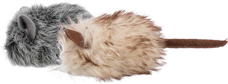 Mus, plysch, catnip, 9 cm, blandade färger, 1 st