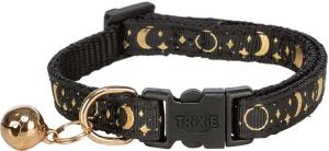 Katthalsband, svart/guld, blandade mönster