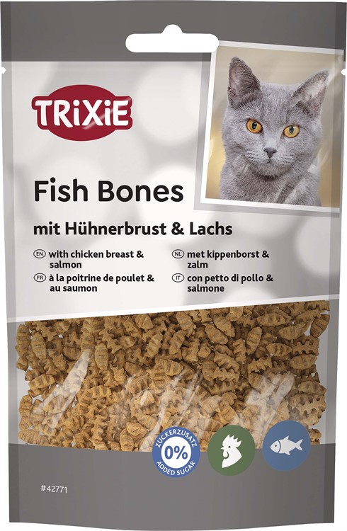 Fish Bones med kycklingbröst och lax 50 g