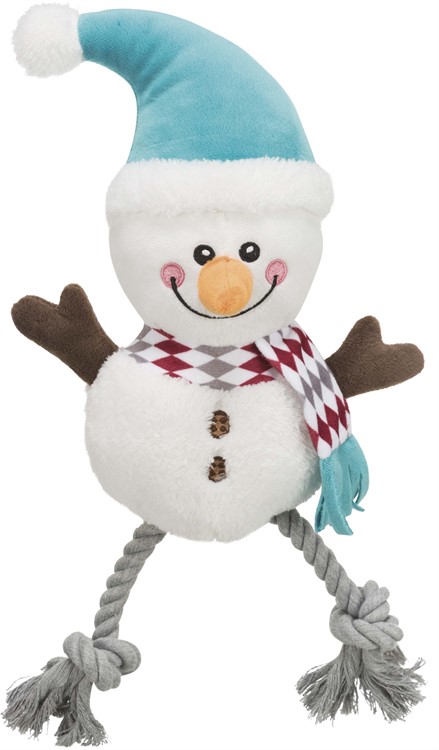 Xmas snowman, plush/cotton, 41 cm