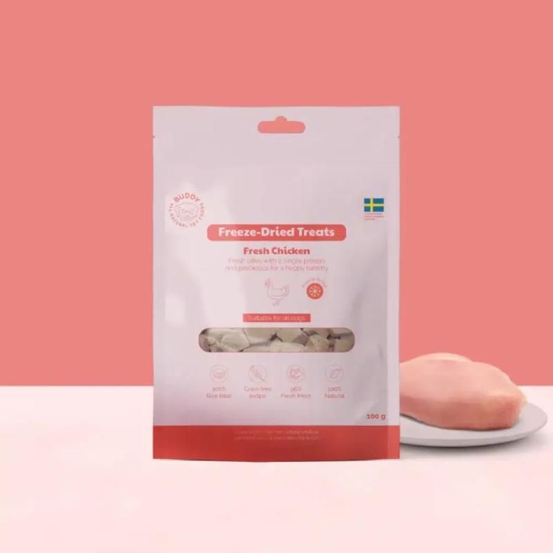 Buddy FD Treats Singles Raw Chicken 100 g