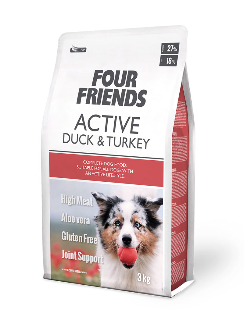 Four Friends Dog Active Duck & Turkey