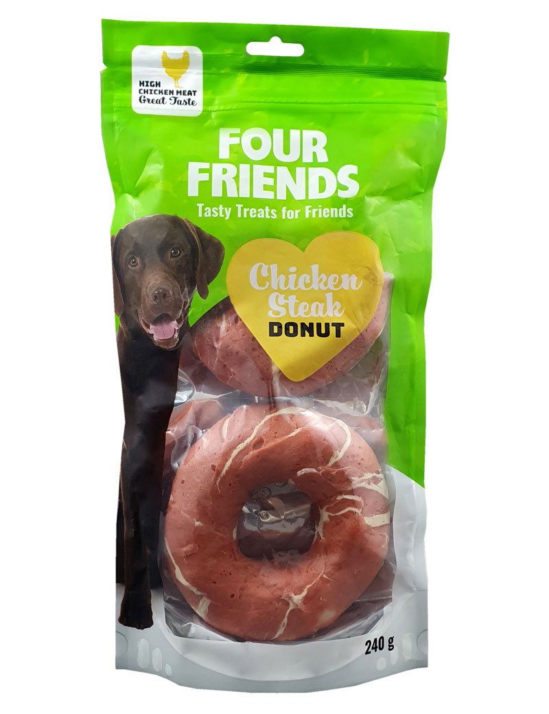 Four Friends Dog Chicken Steak Donut 2-pack