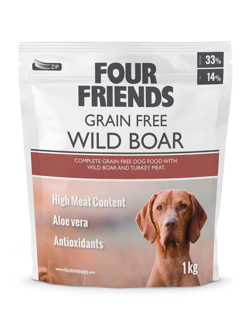 Four Friends Dog GrainFree Wild Boar