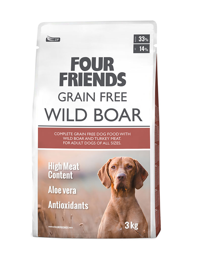 Four Friends Dog GrainFree Wild Boar