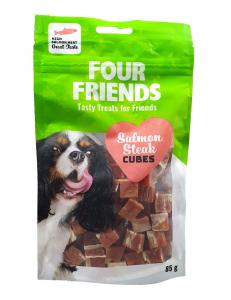 Four Friends Dog Salmon Steak Cubes