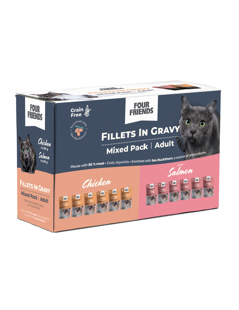 FourFriends Cat Adult in Gravy Mix 12x85 g