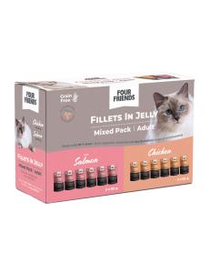 FourFriends Cat Adult in Jelly Mix 12x85 g