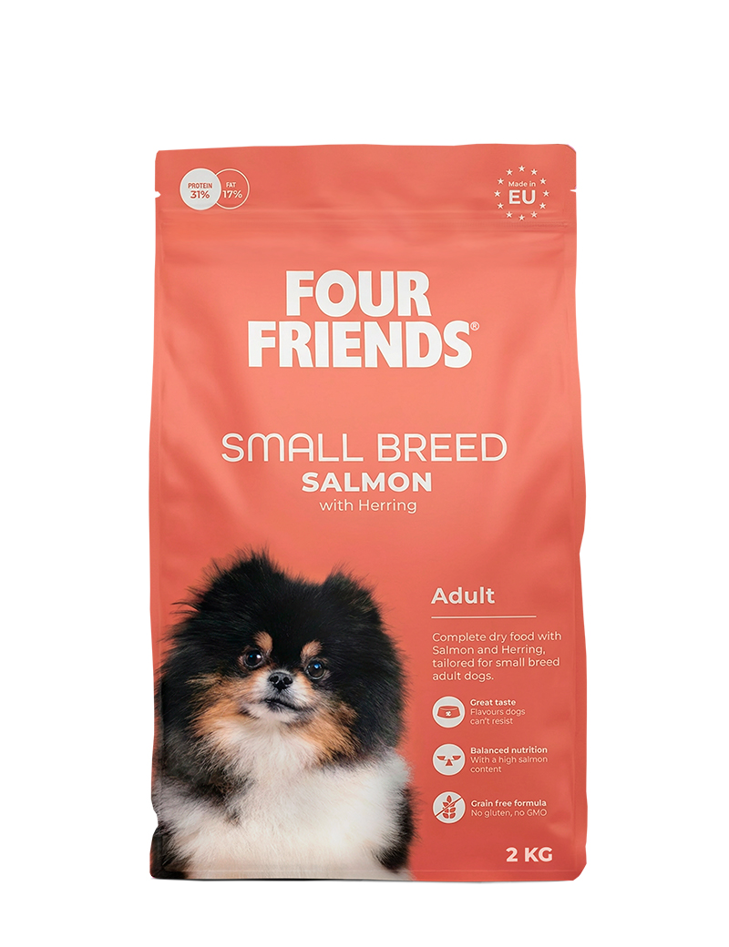 FourFriends Dog Adult Small Breed Salmon 2 kg