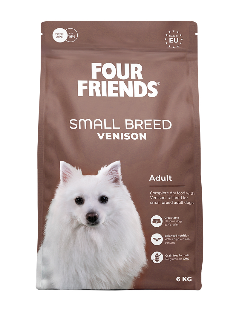FourFriends Dog Adult Small Breed Venison 6 kg