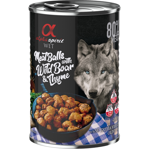 alpha spirit Meatballs with Wild Boar & Thyme 400 g