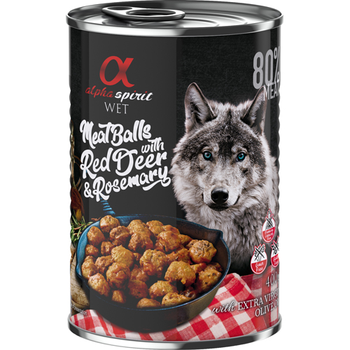 alpha spirit Meatballs with Red Deer & Rosemary 400 g
